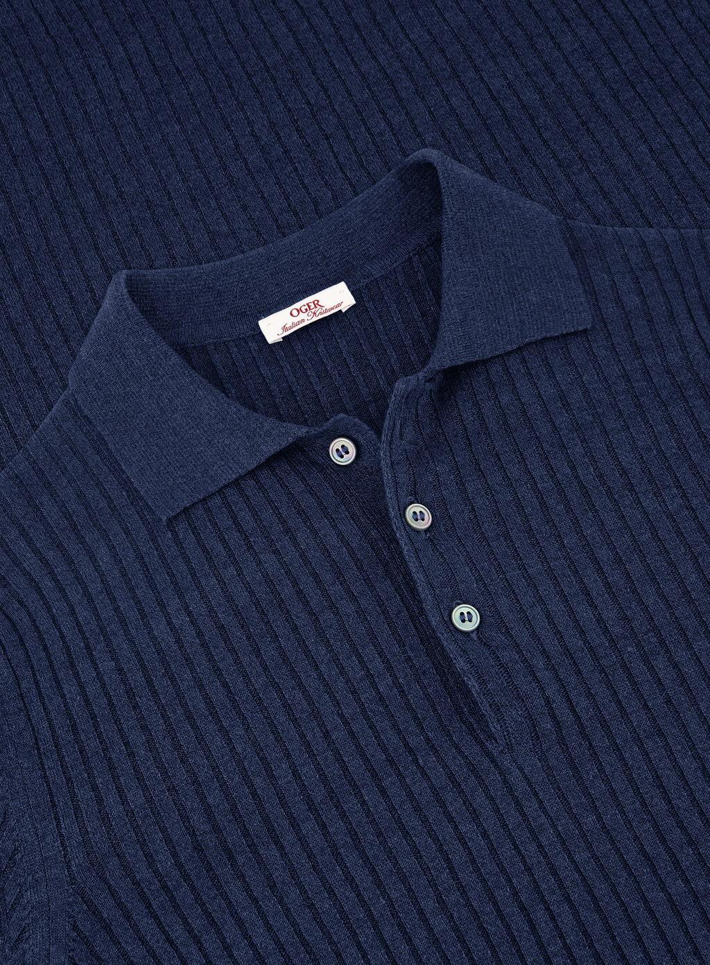 Poloshirt van linnen en katoen | FULL_WIDTH | BLUE NAVY