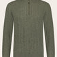 Treccia Jumper van babycashmere | Groen  