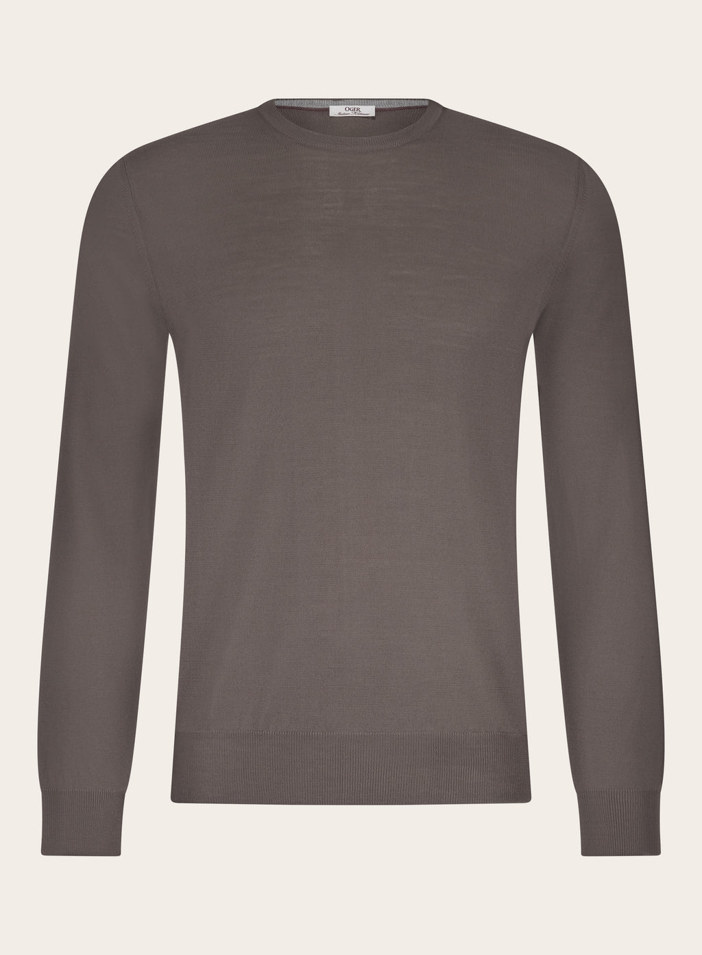 Crewneck van wol | TAUPE