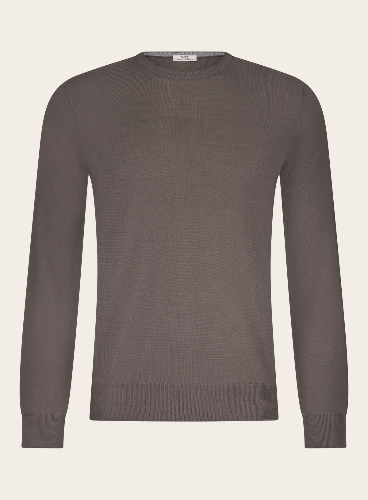 Crewneck van wol | TAUPE