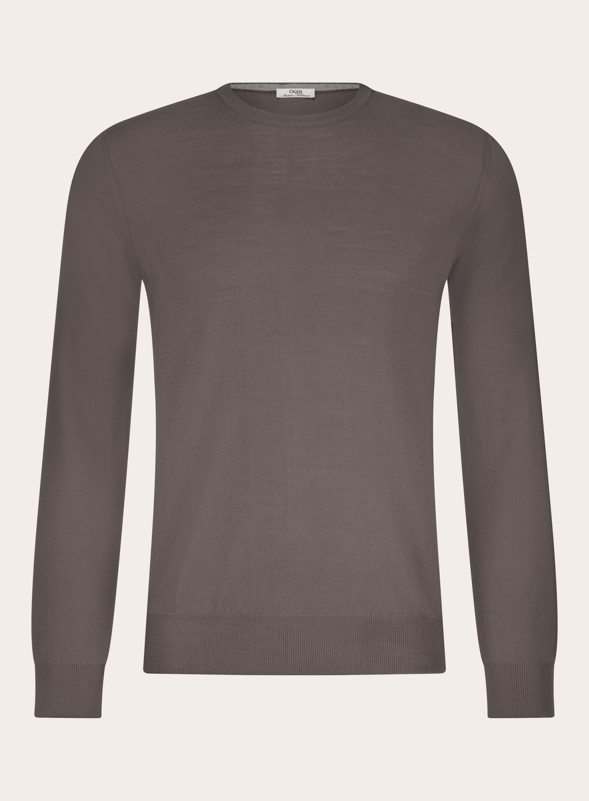 Crewneck van wol | TAUPE