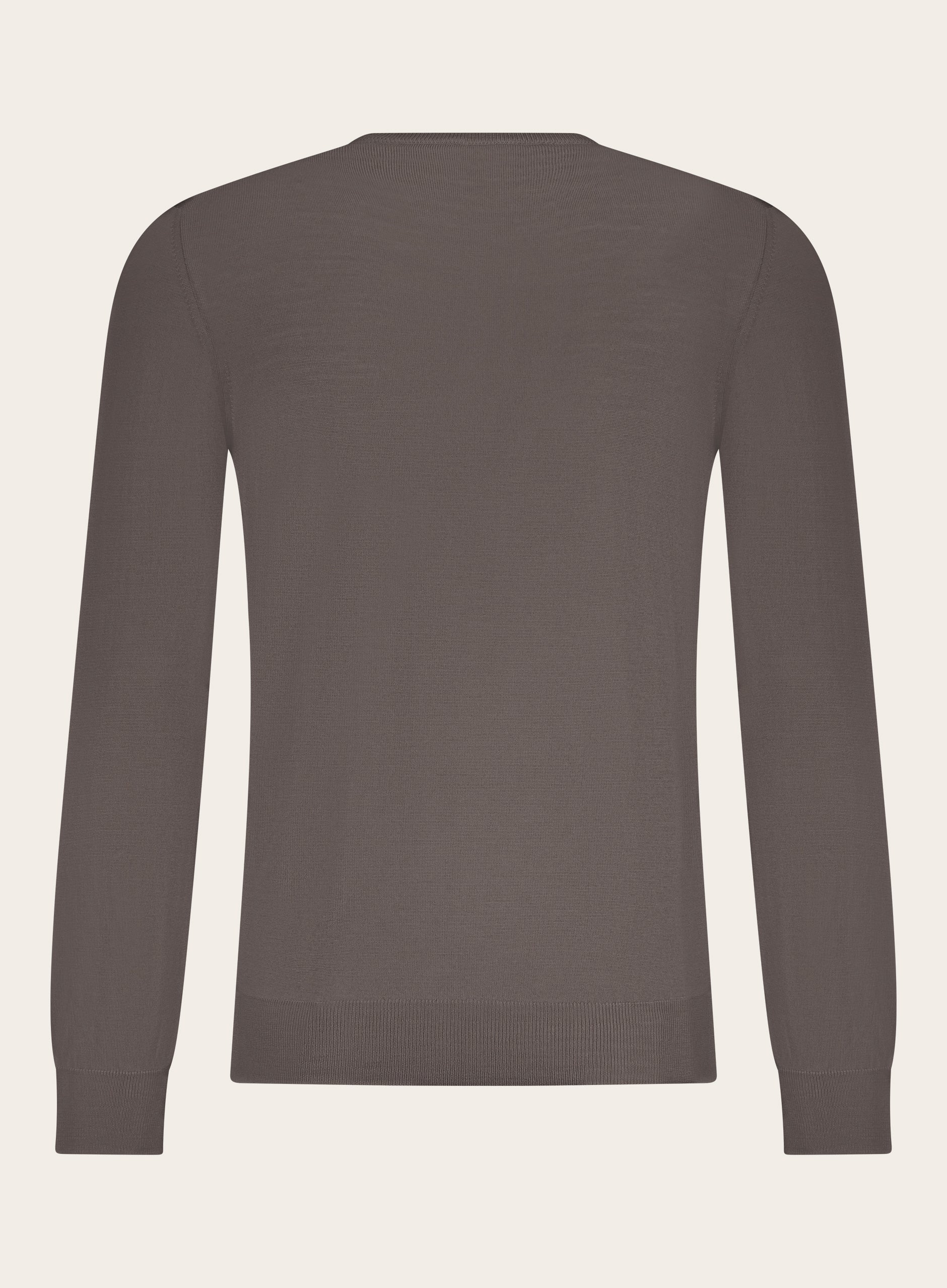 Crewneck van wol | TAUPE
