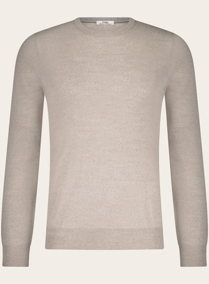 Crewneck van wol | Beige Melee