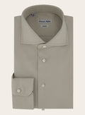 Stretch shirt van katoen | L.BEIGE