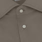 Stretch shirt van katoen | TAUPE