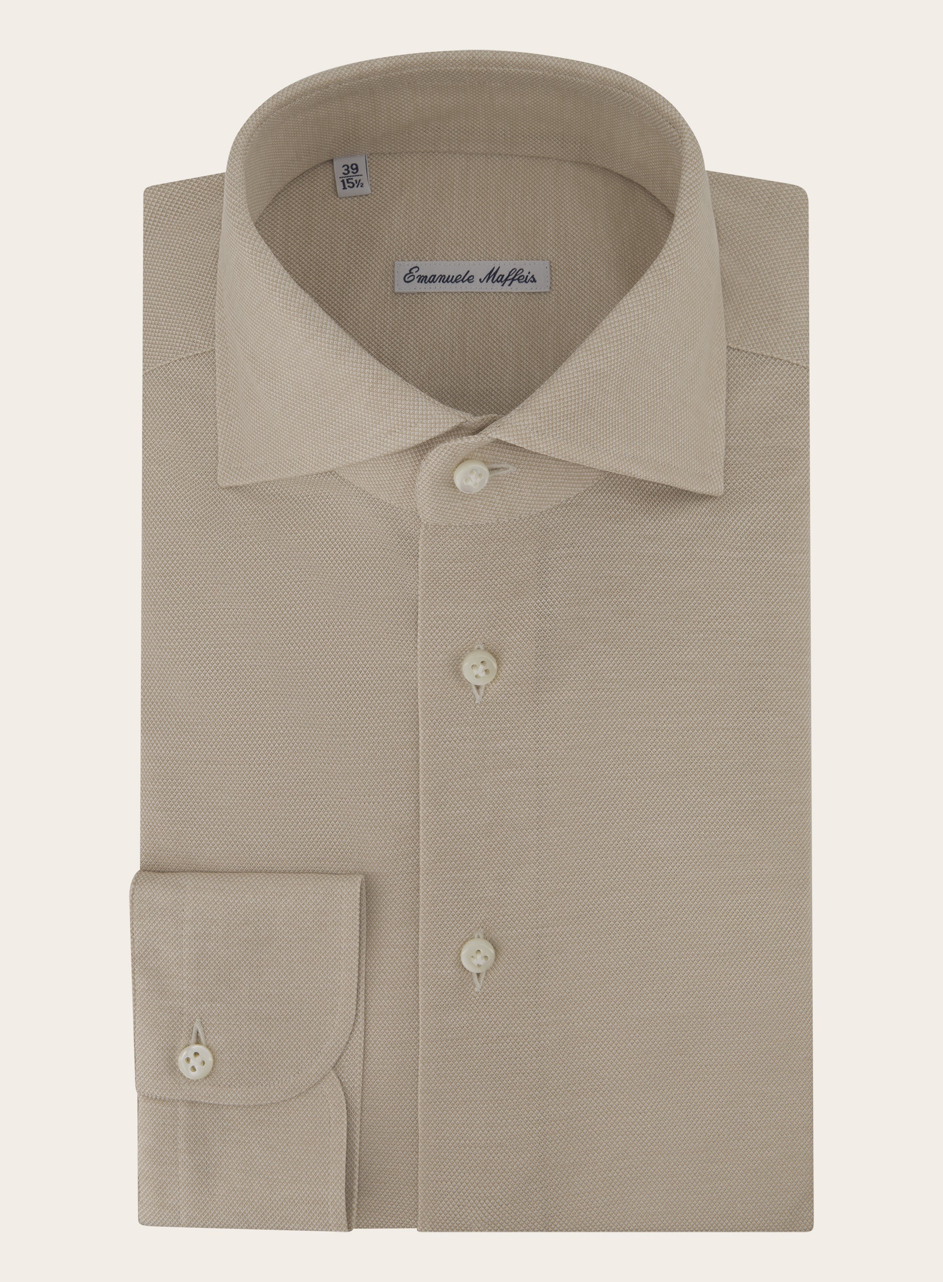 Shirt van katoen | Beige