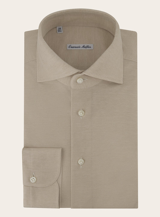 Shirt van katoen | Beige