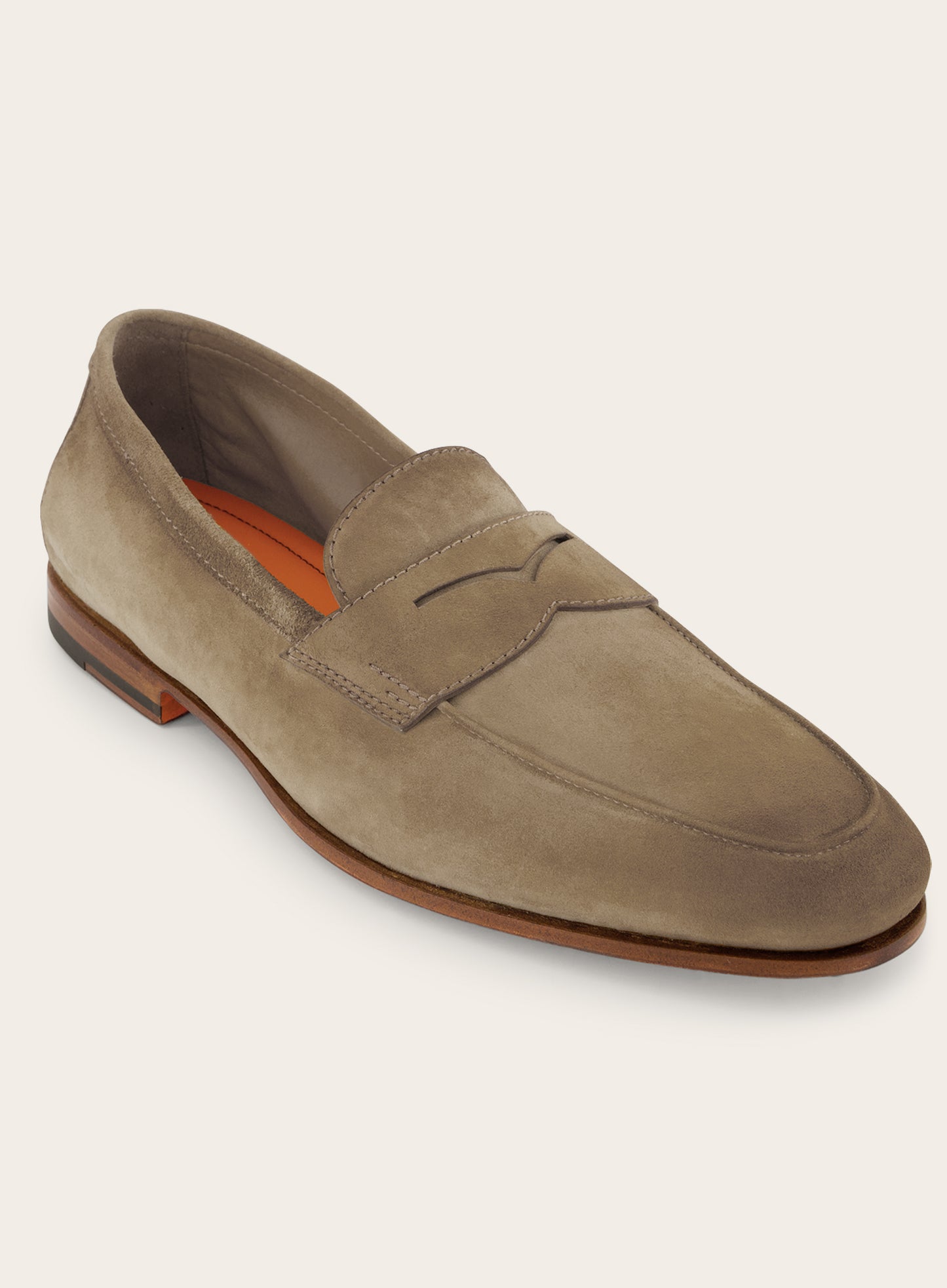 Penny loafers van suède | TAUPE