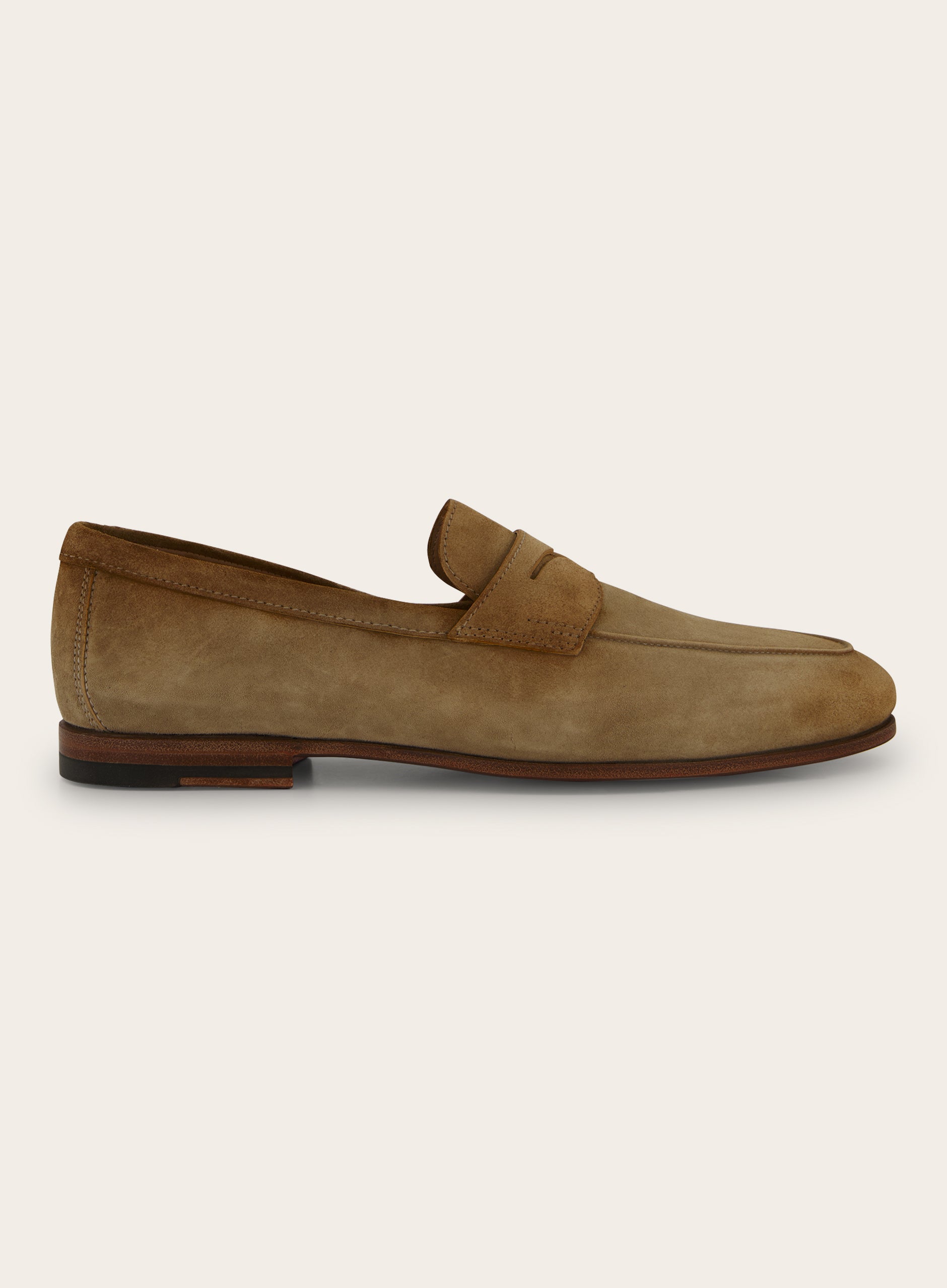 Penny loafers van suède | COGNAC