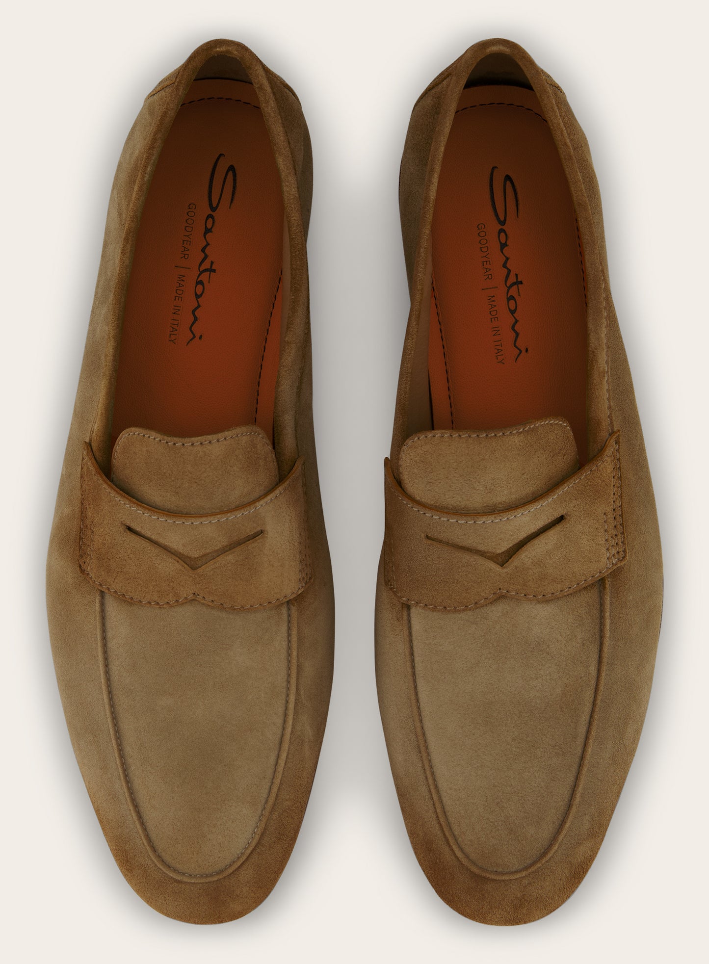 Penny loafers van suède | COGNAC