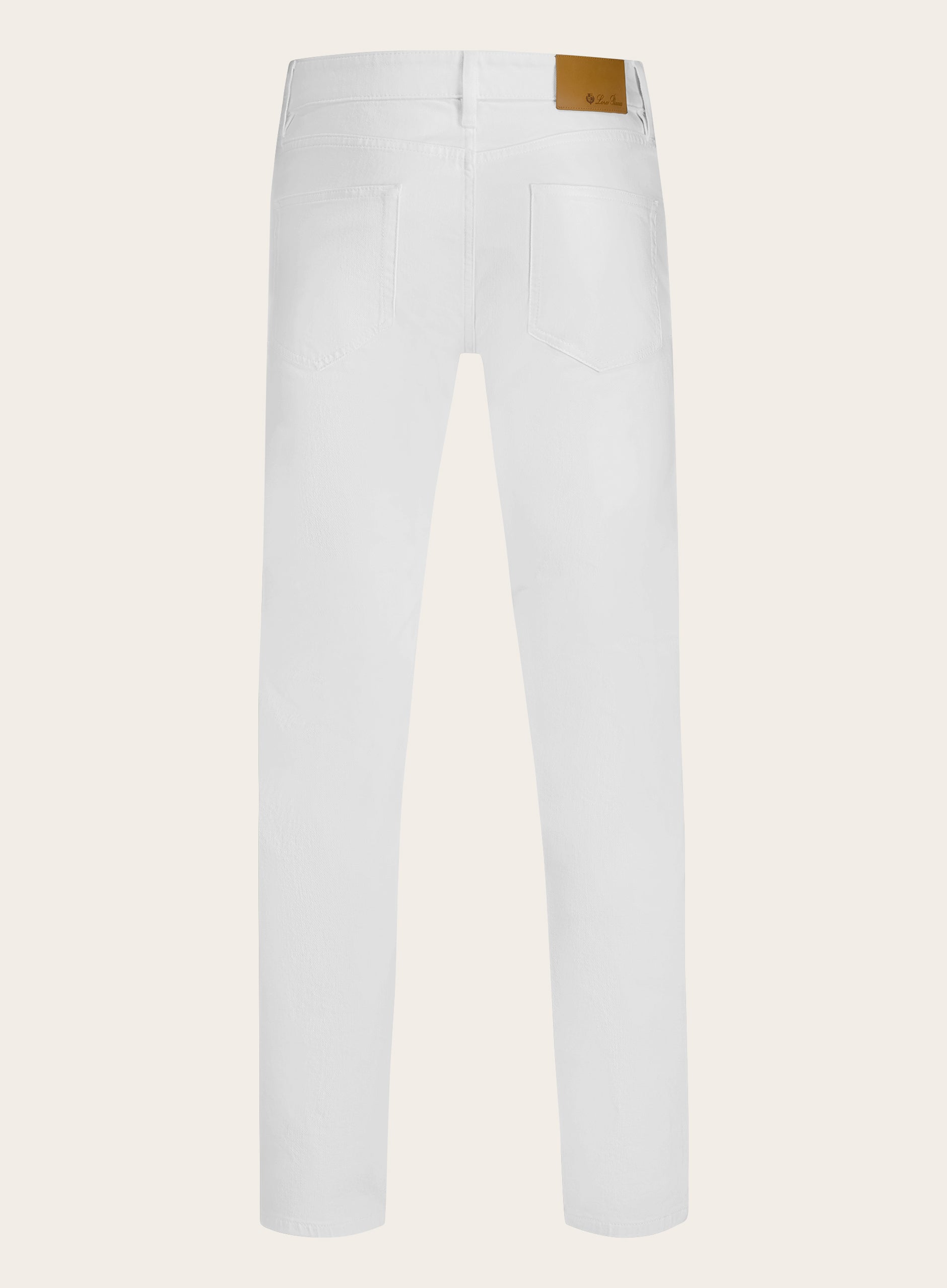 5-pocket jeans van katoen | Wit