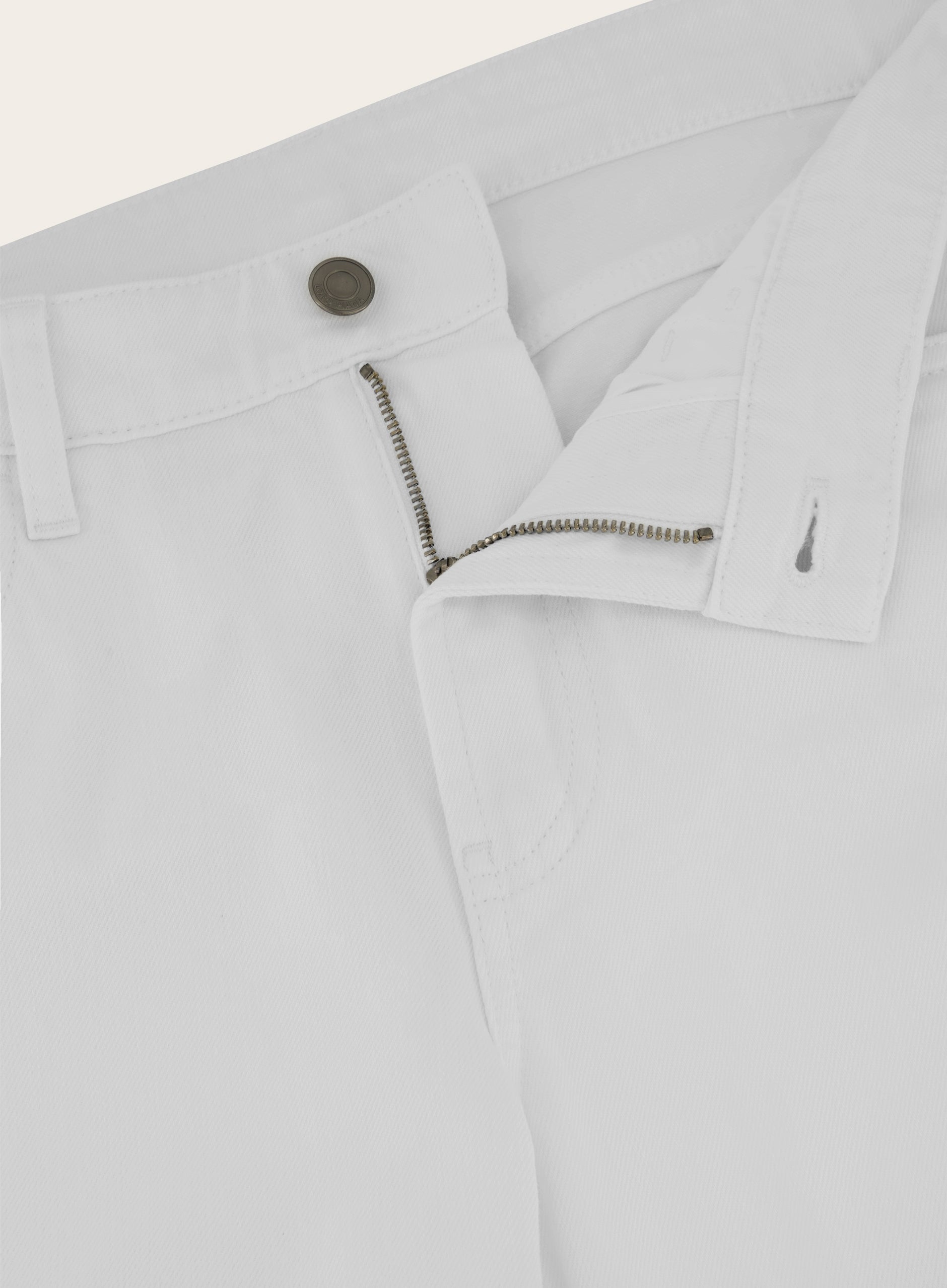 5-pocket jeans van katoen | Wit