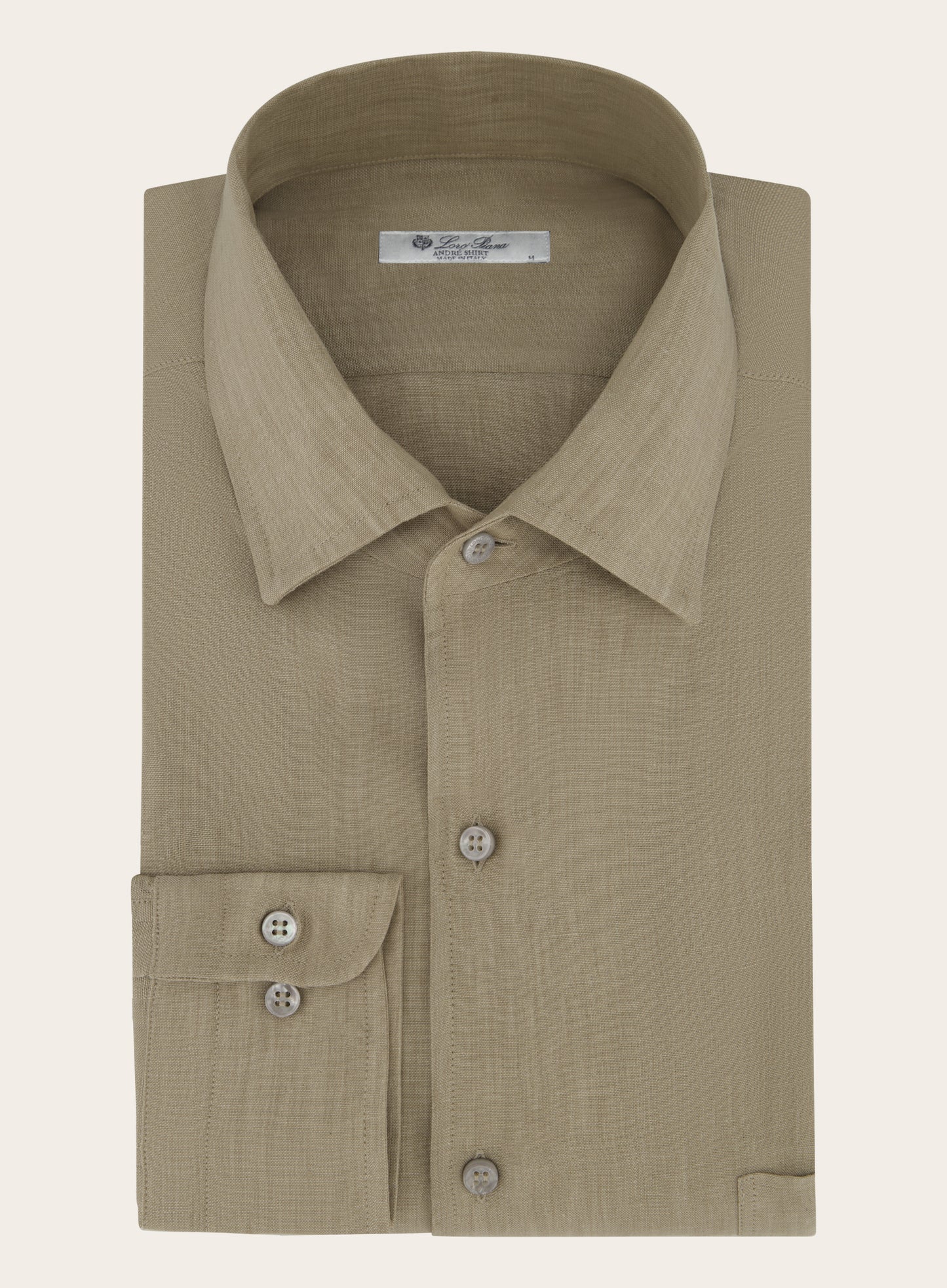 Shirt van linnen | Beige