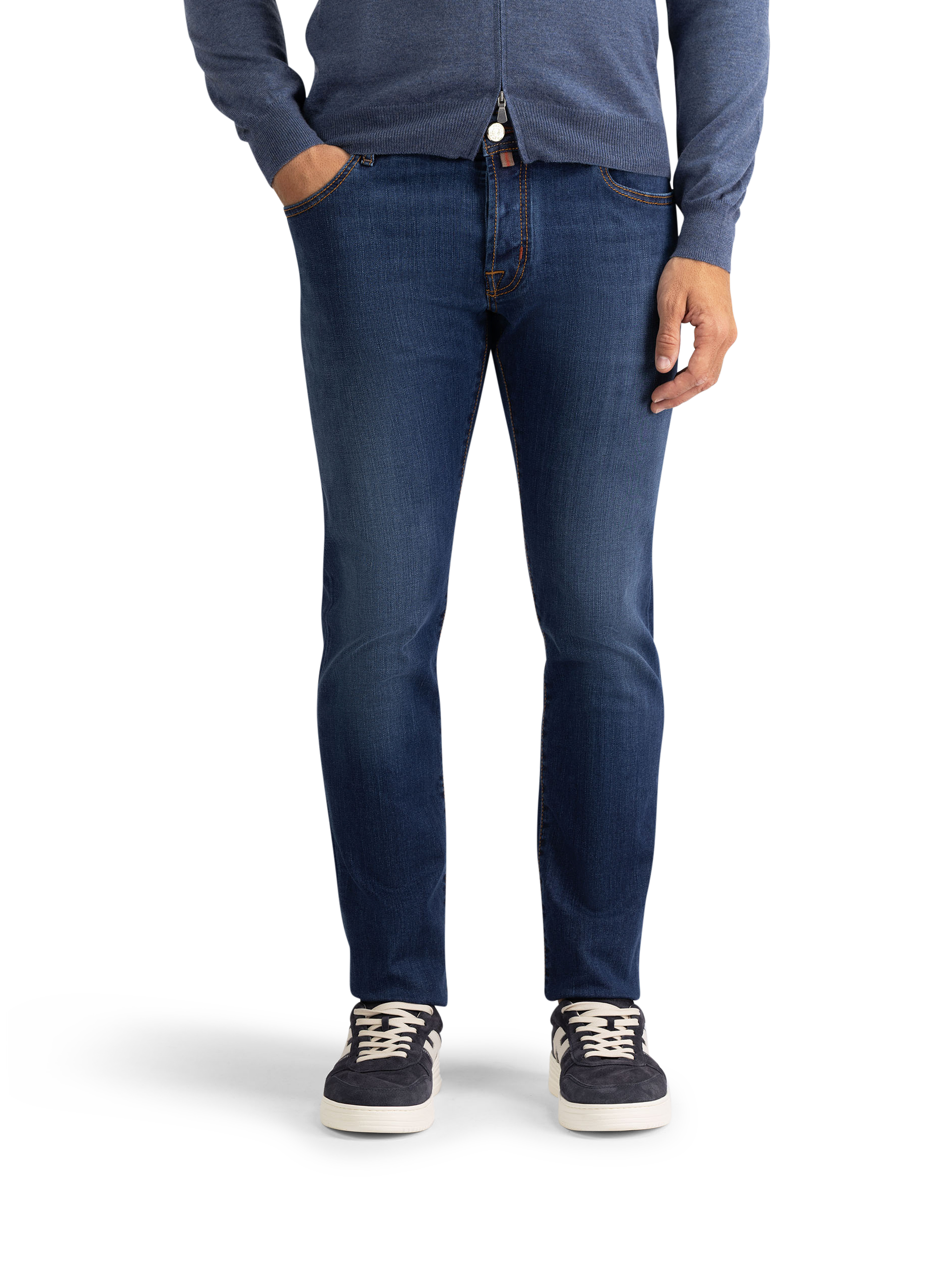 Nick Slim-fit jeans | MODEL | FULL_WIDTH | MID.BLAUW 