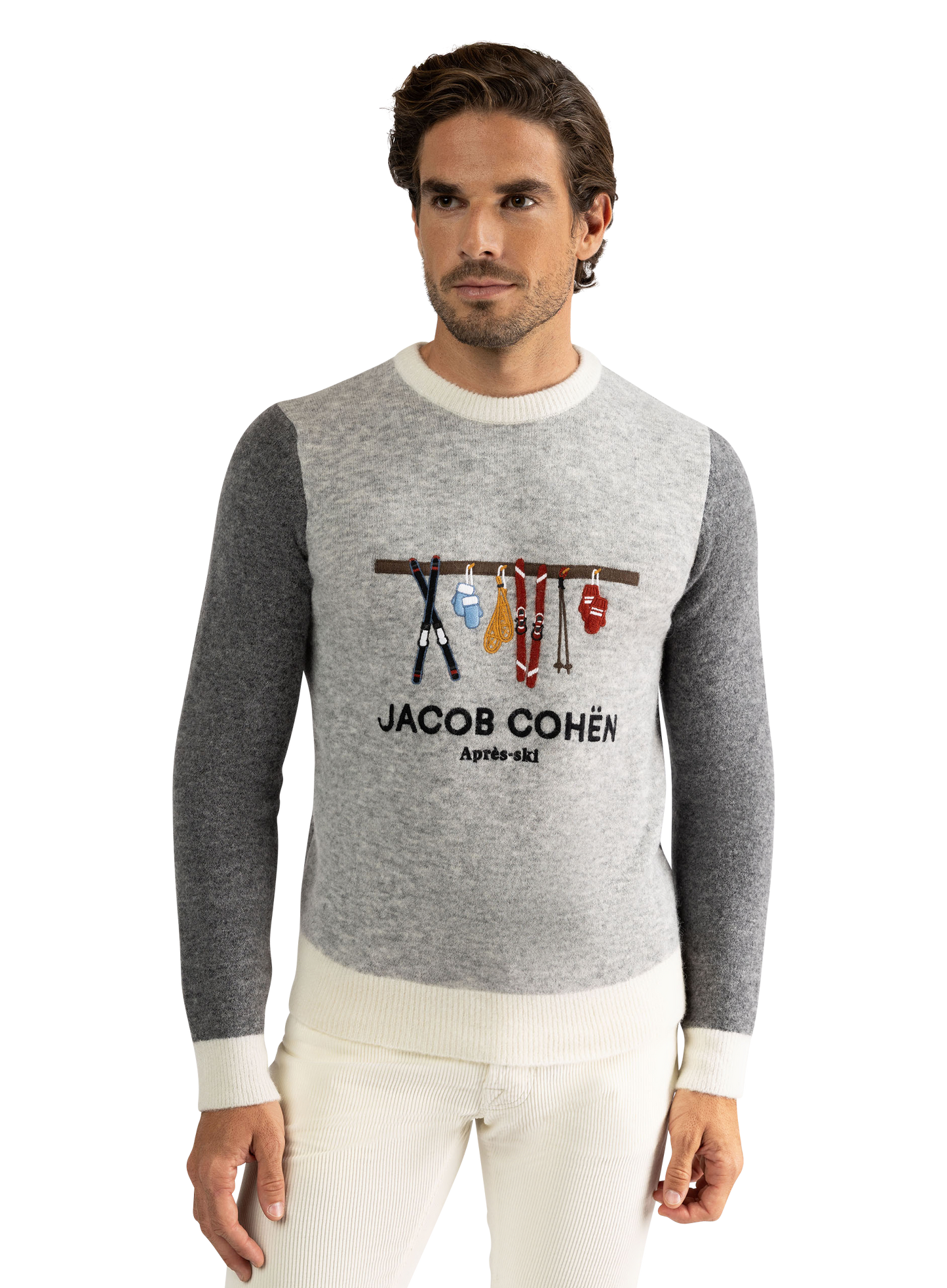 Après-ski sweater van alpaca- en merinowol | Multicolor