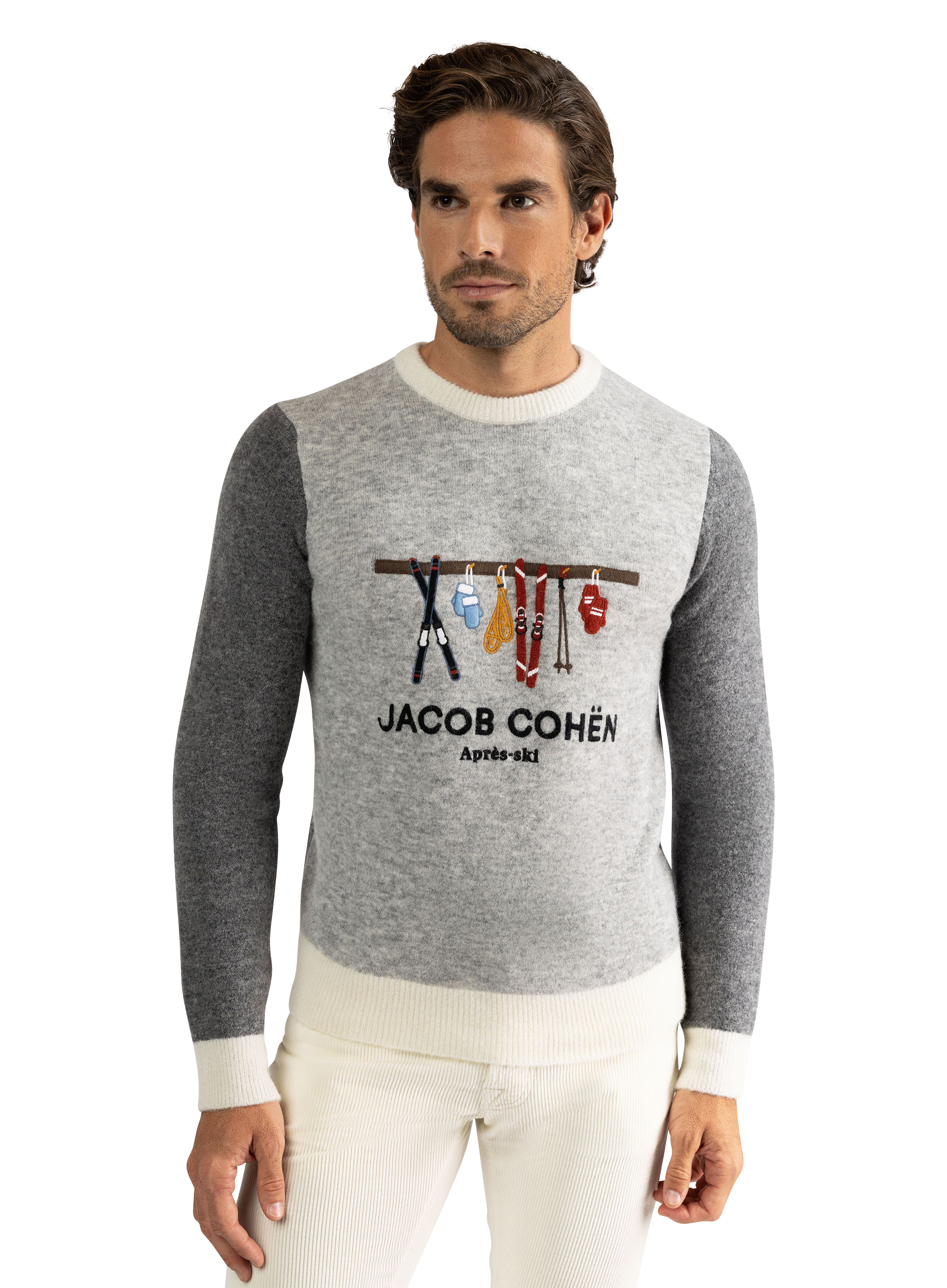 Après-ski sweater van alpaca- en merinowol | Multicolor