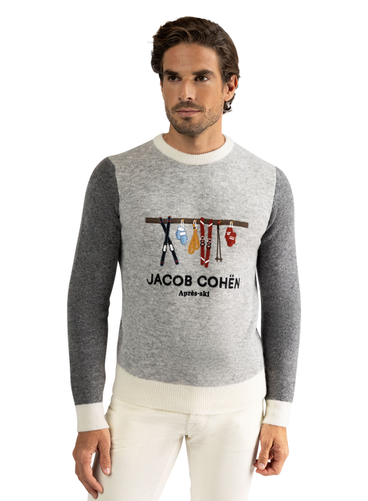 Après-ski sweater van alpaca- en merinowol | Multicolor