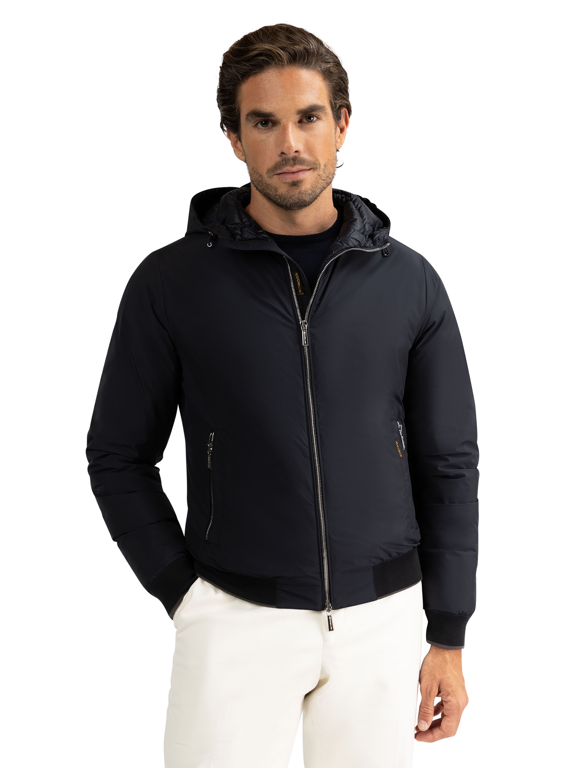 Waterafstotende jas met capuchon | BLUE NAVY