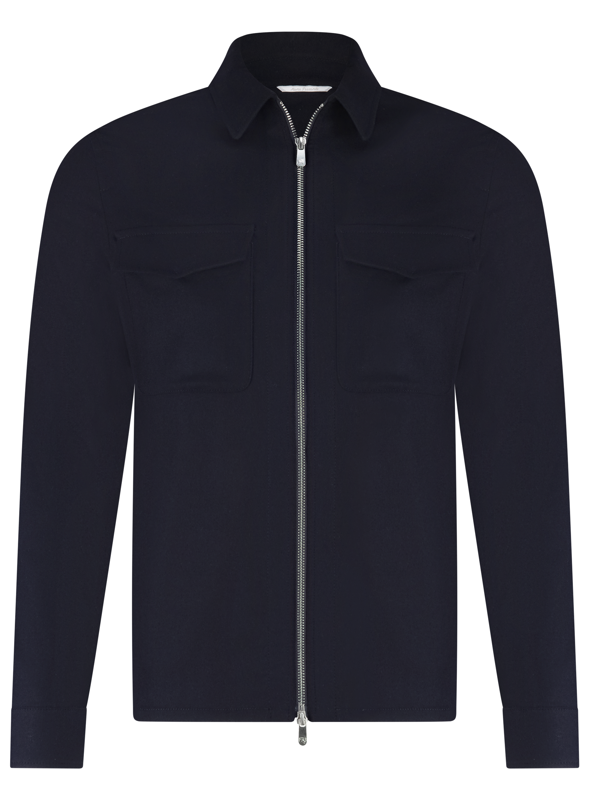 Urus overshirt van wol en cashmere | BLUE NAVY
