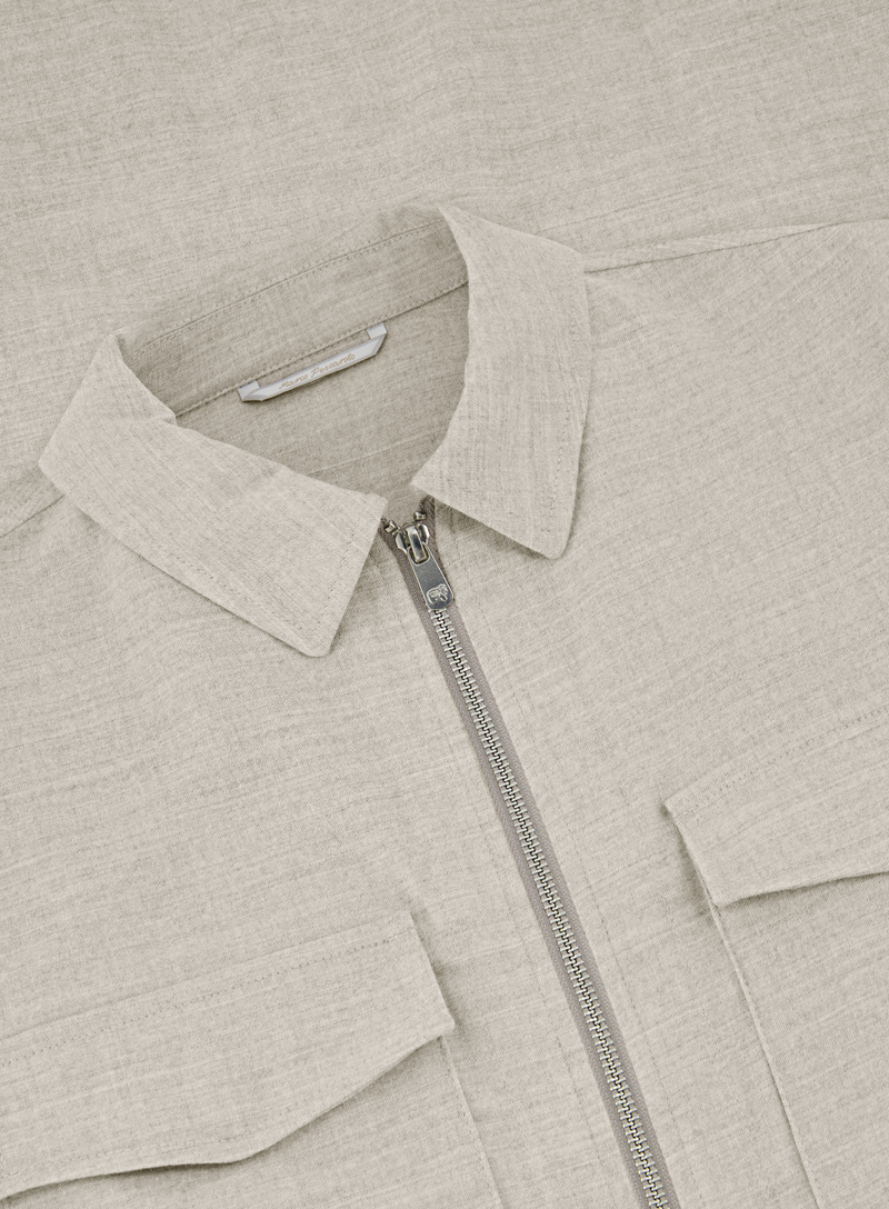 Urus overshirt van wol en cashmere | FULL_WIDTH | Beige