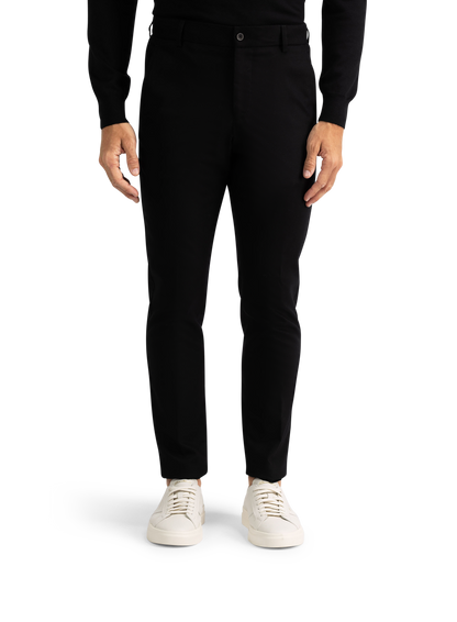 Jog pantalon van wol en cashmere | Zwart
