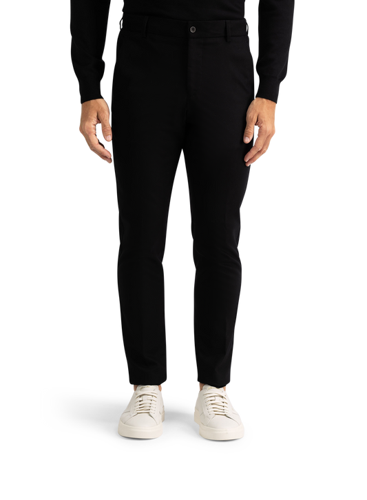Jog pantalon van wol en cashmere | Zwart