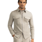 Urus overshirt van wol en cashmere | Beige