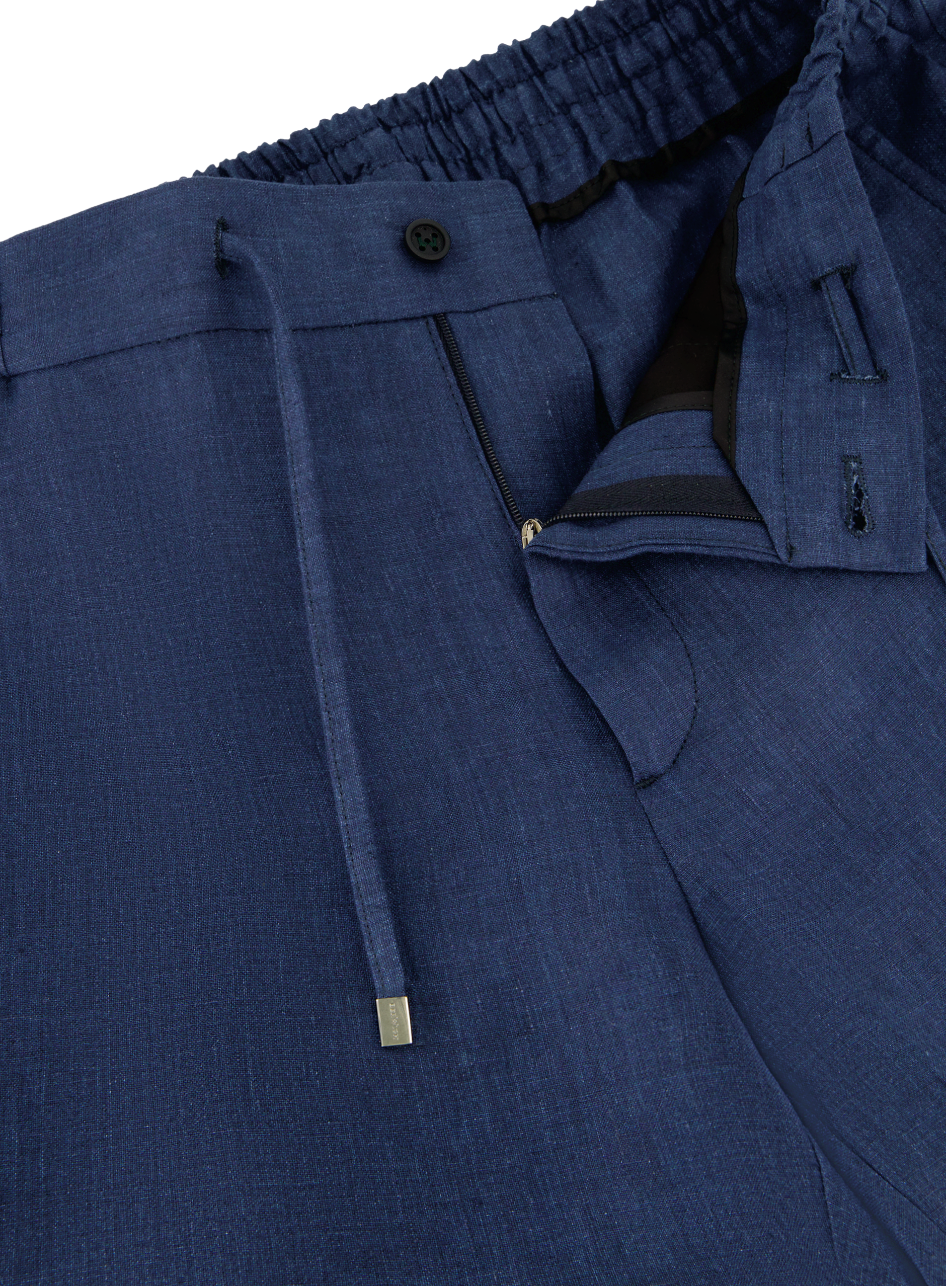Spiaggia short van linnen | FULL_WIDTH | BLUE NAVY