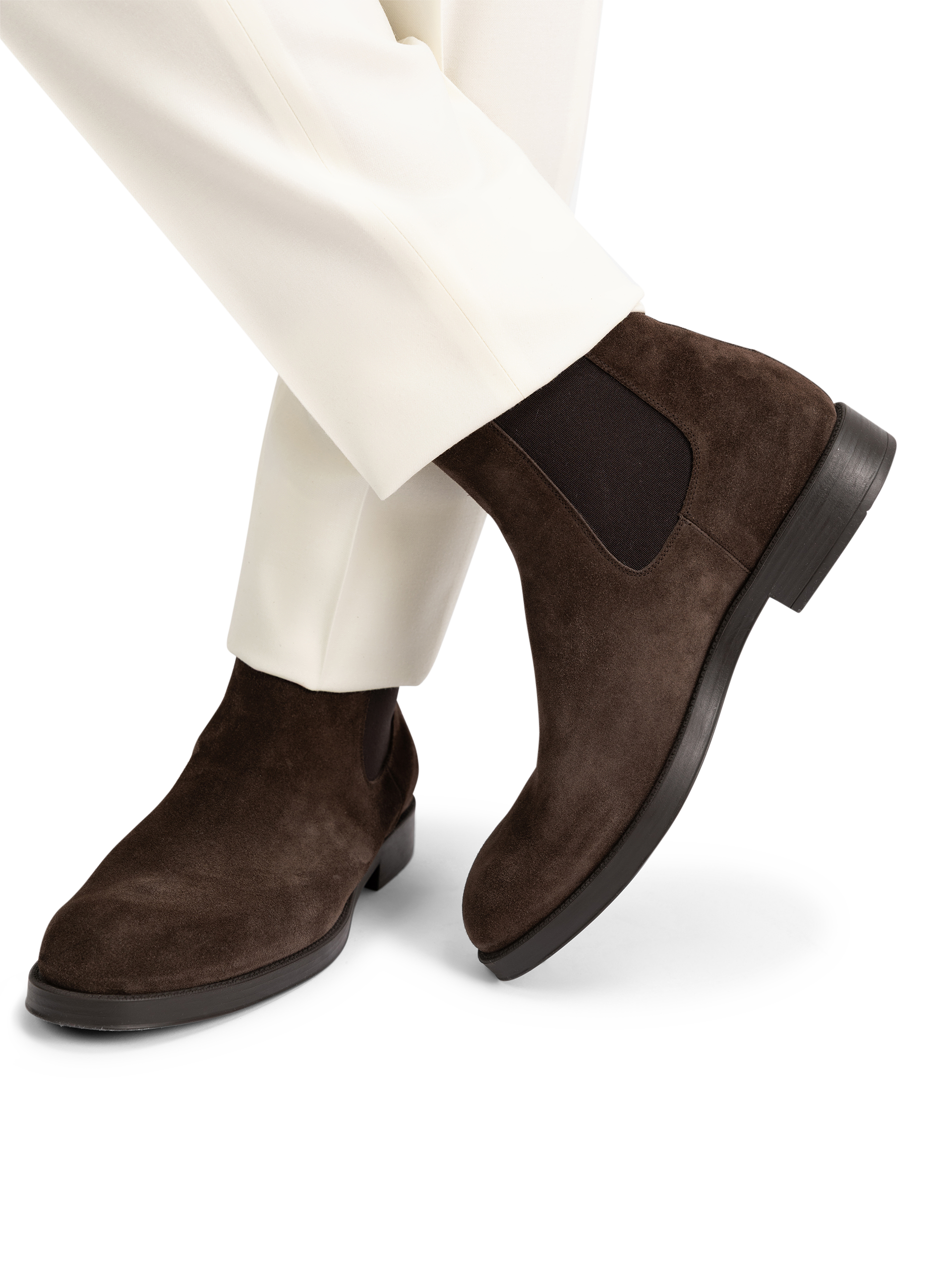 Chelsea boots van suède | D.Bruin