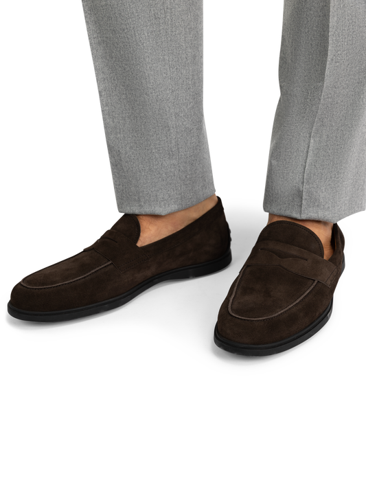 Loafers van suède | D.Bruin
