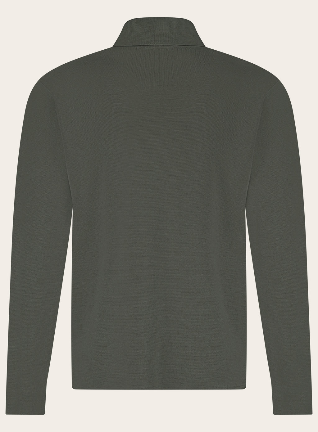 Shirt van virgin wol | Groen