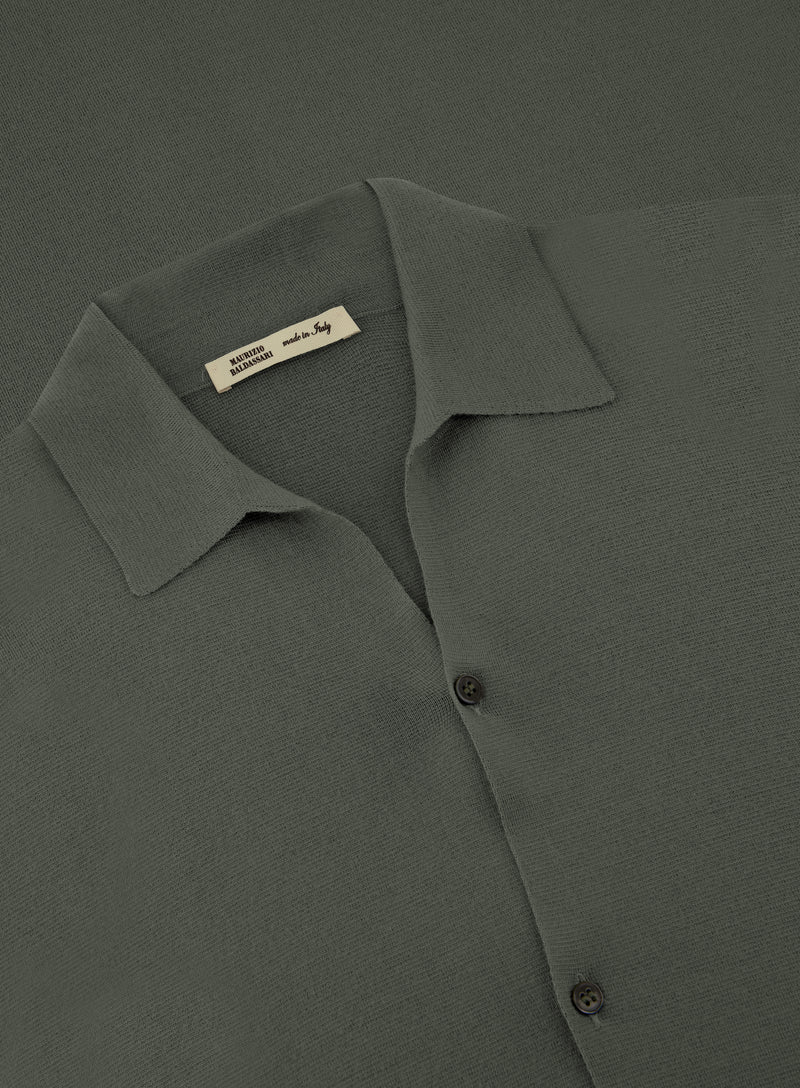 Shirt van virgin wol | FULL_WIDTH |Groen