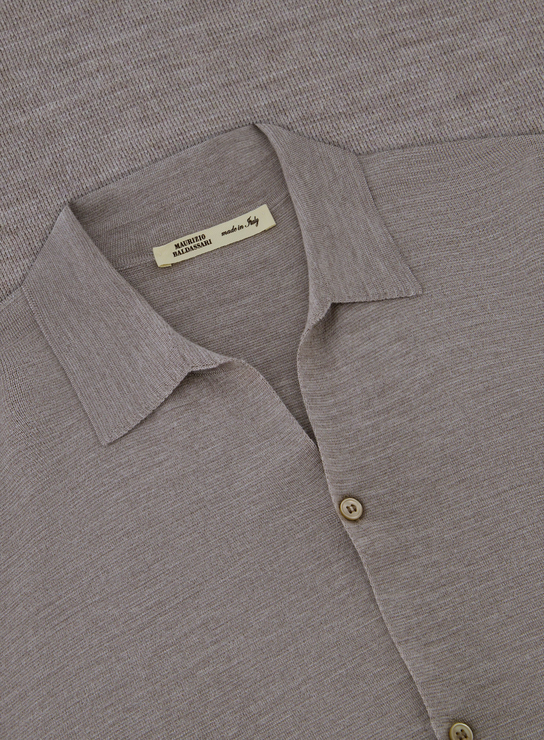 Shirt van virgin wol | FULL_WIDTH | Beige
