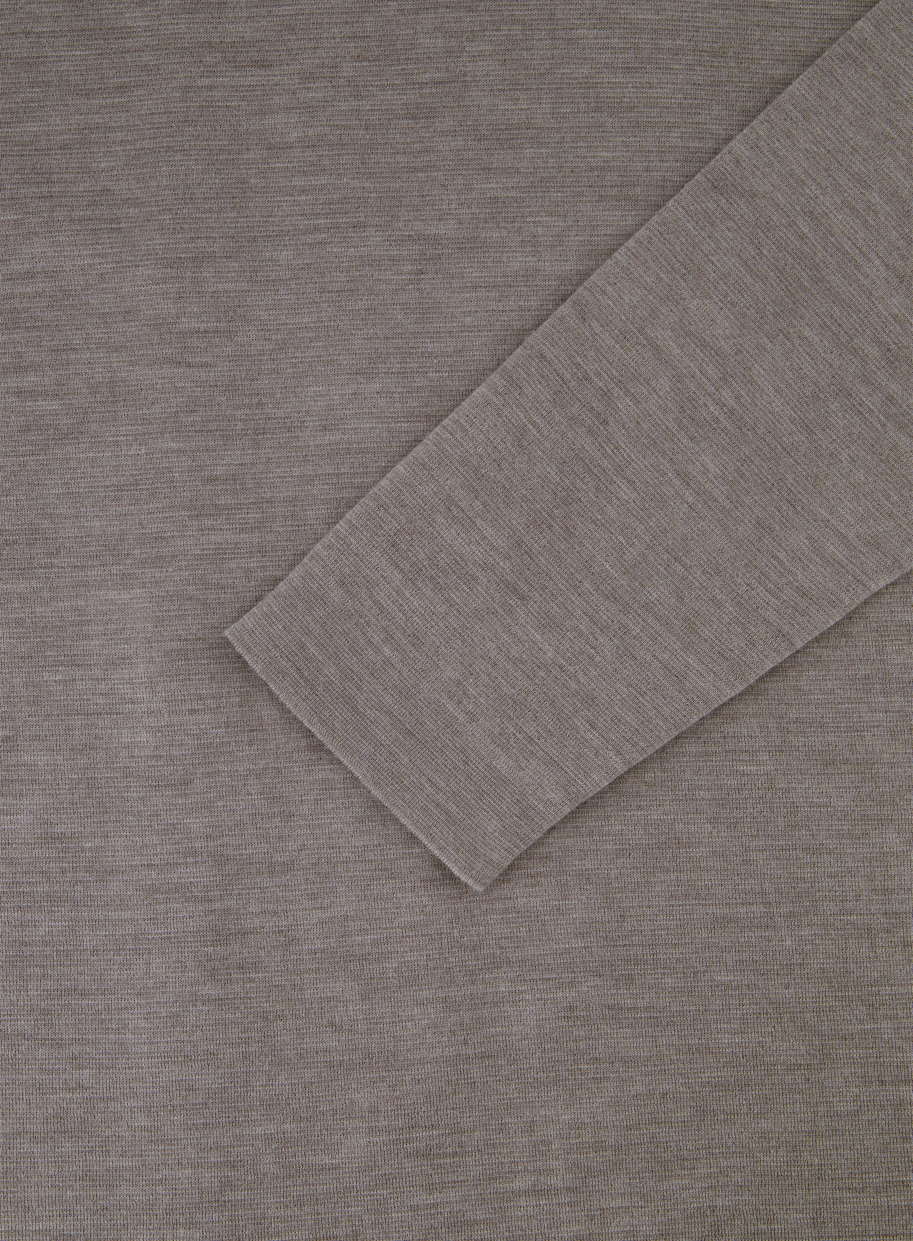 Shirt van virgin wol | FULL_WIDTH | Beige