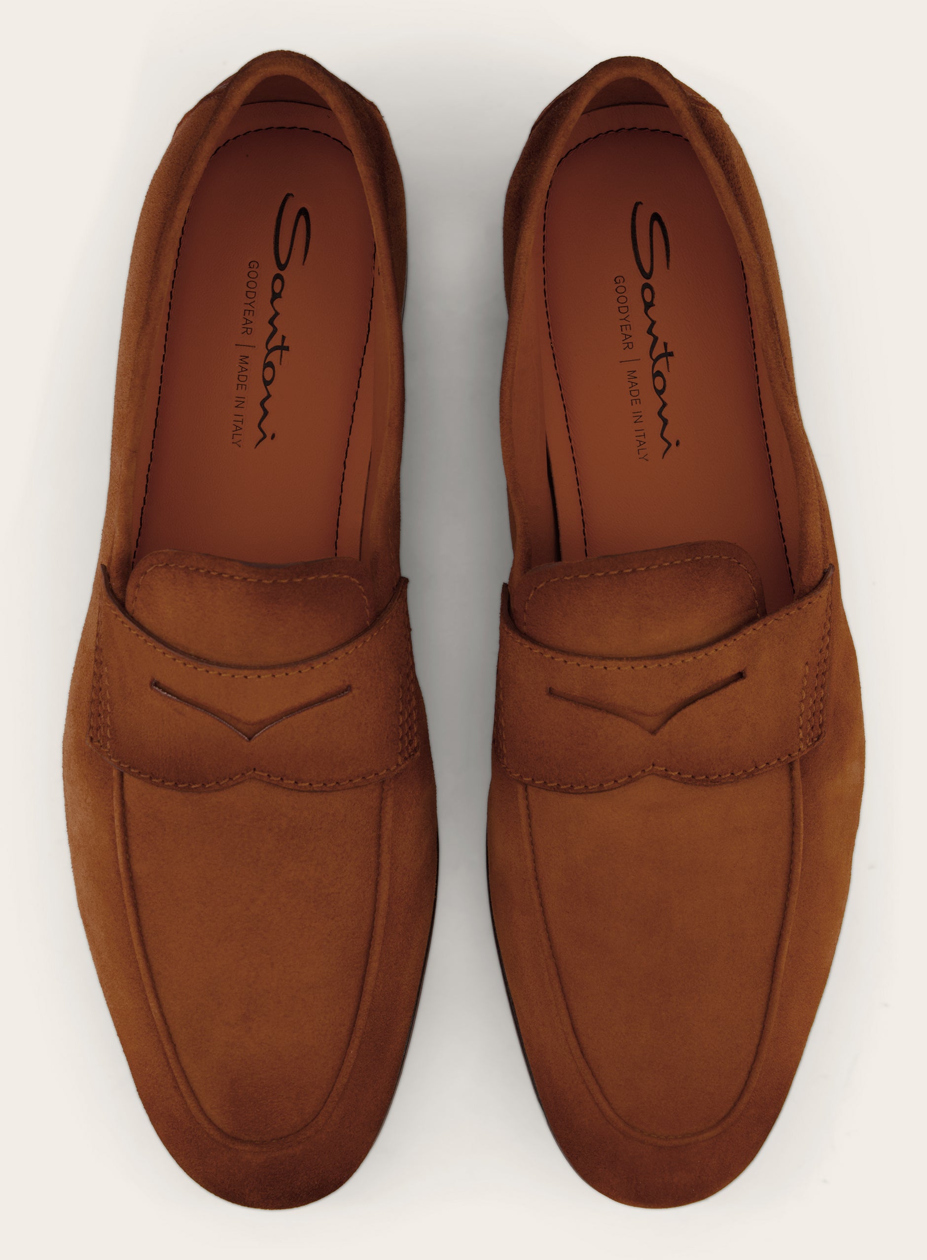 Penny loafers van suède | Roest