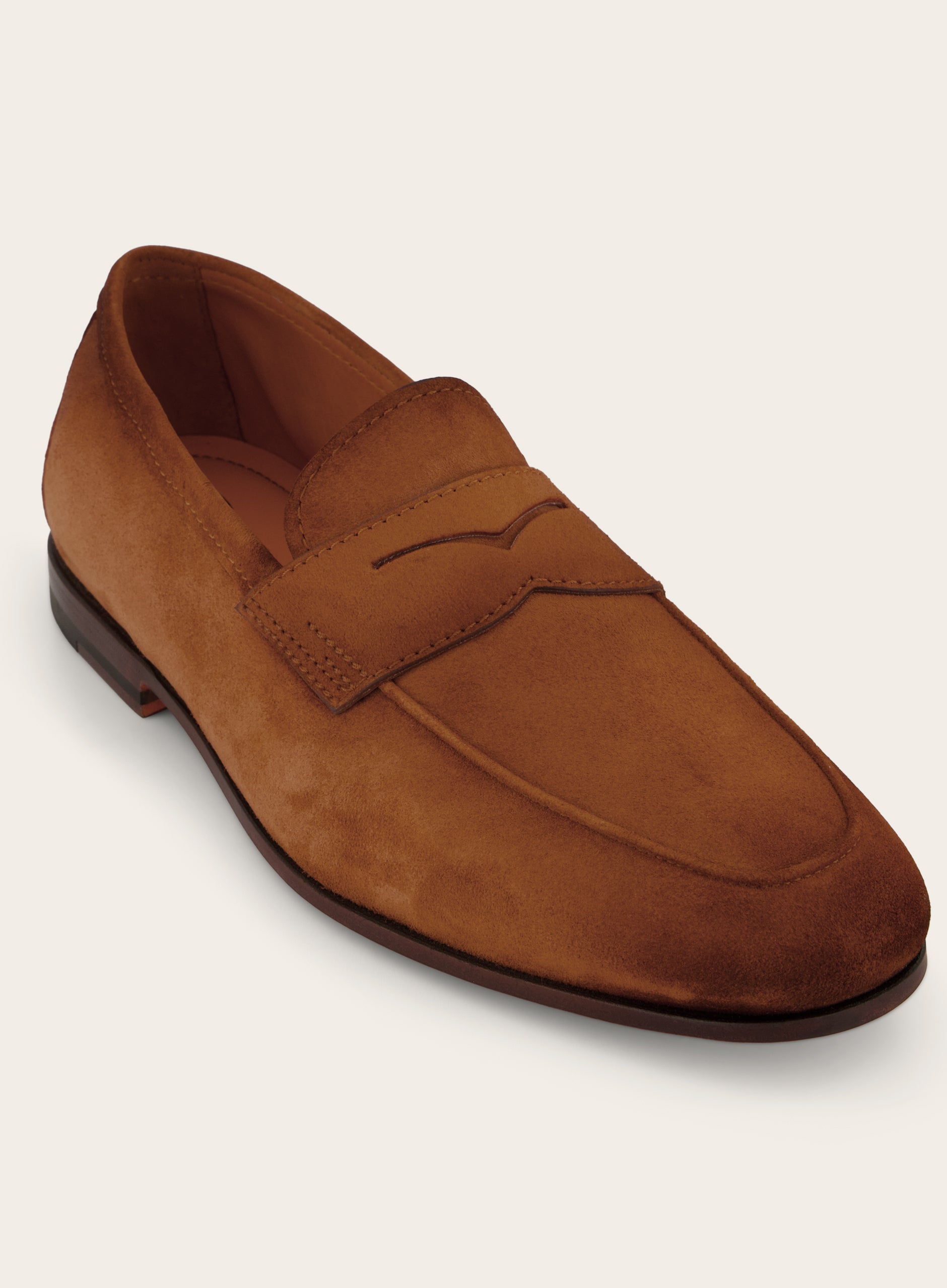 Penny loafers van suède | Roest