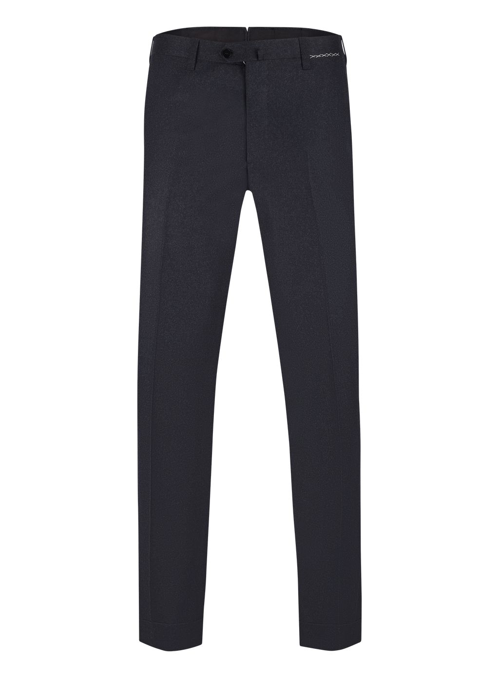 Handgemaakte pantalon van wol en cashmere | Antraciet