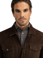 Dex overshirt van suėde | FULL_WIDTH | D.Bruin