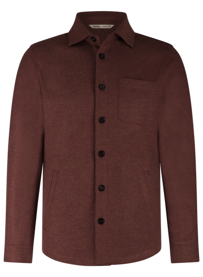Overshirt van wol en cashmere | Roest