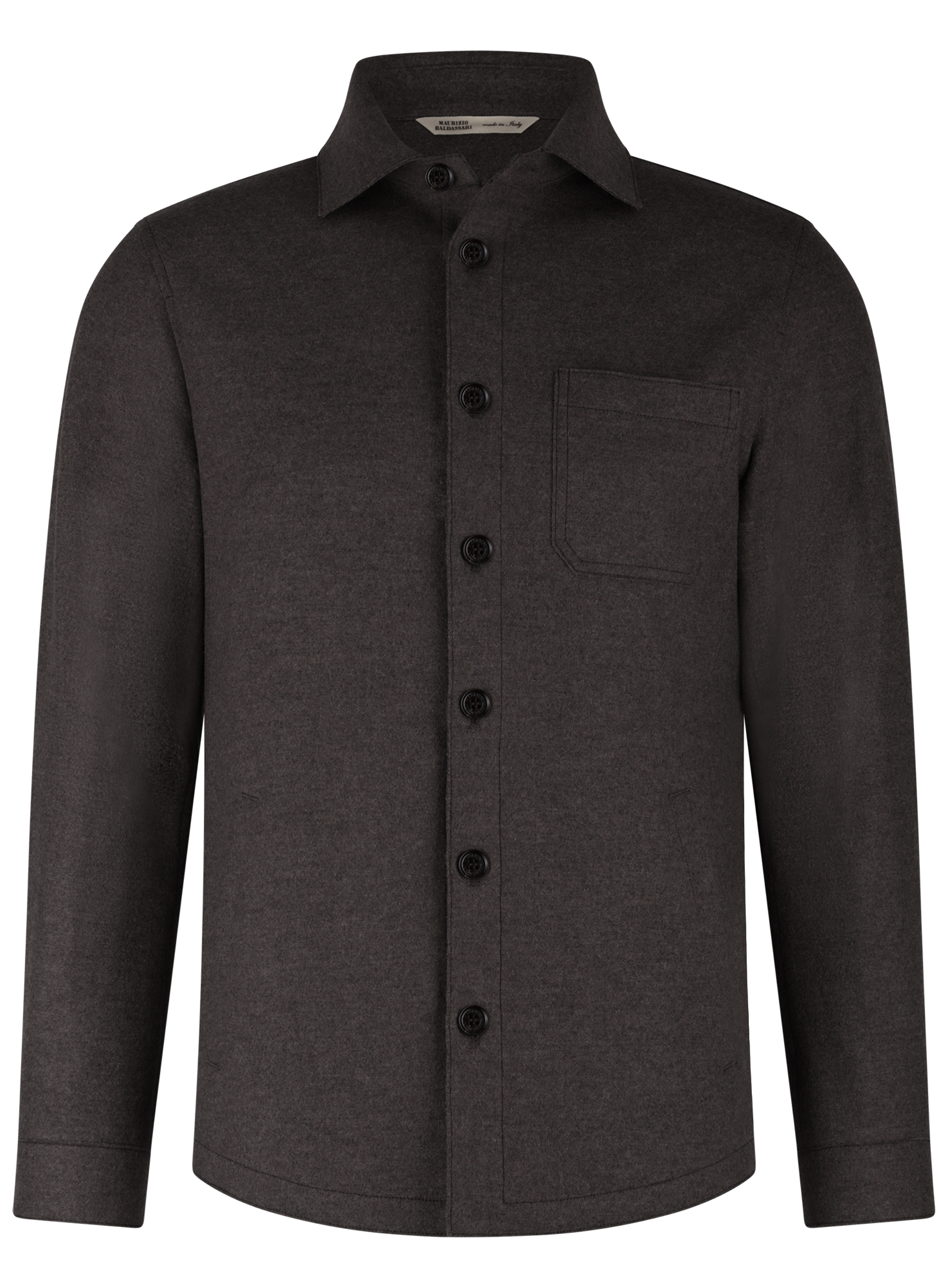 Overshirt van wol en cashmere | TAUPE