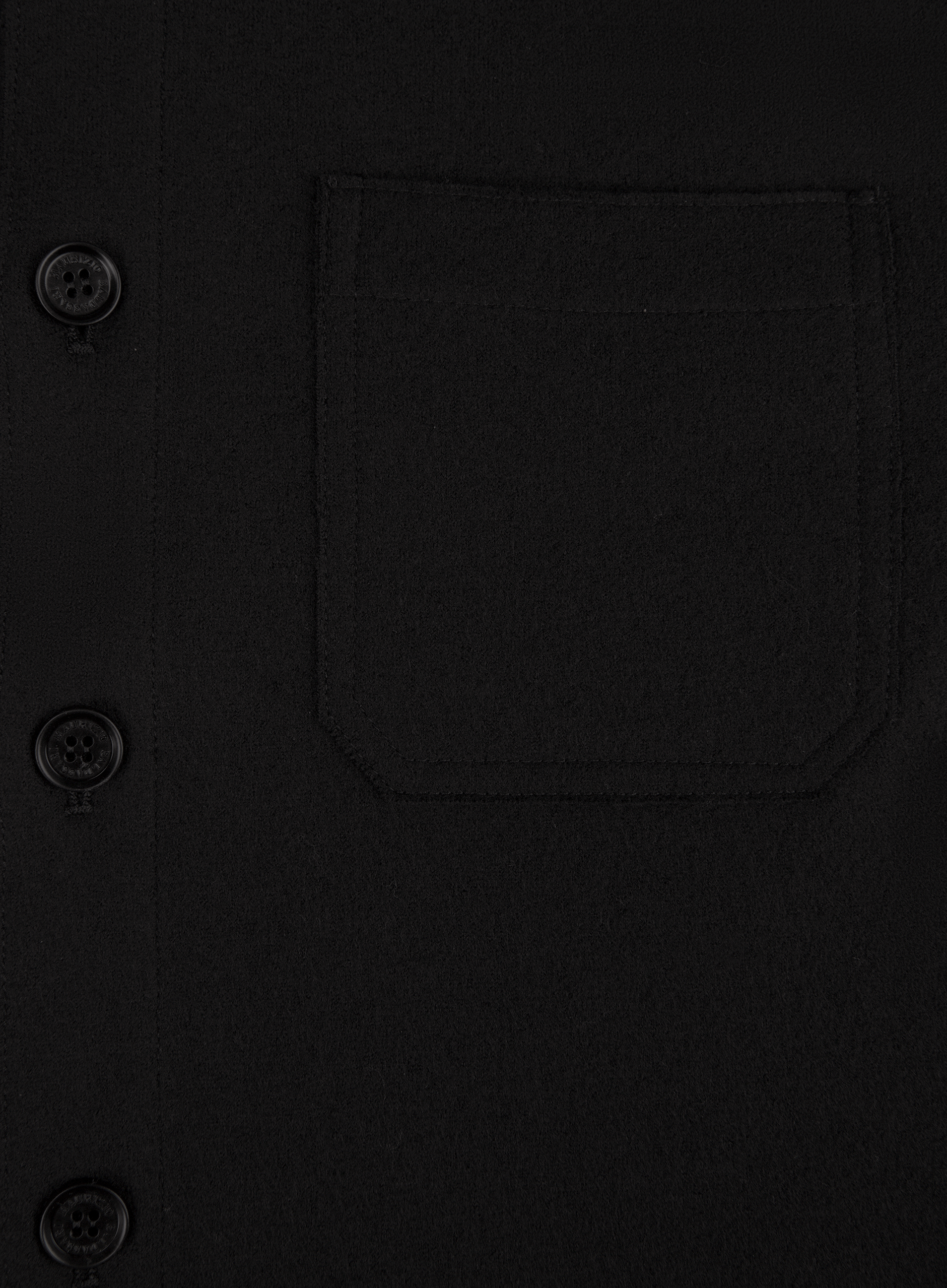 Overshirt van wol en cashmere | FULL_WIDTH | Zwart