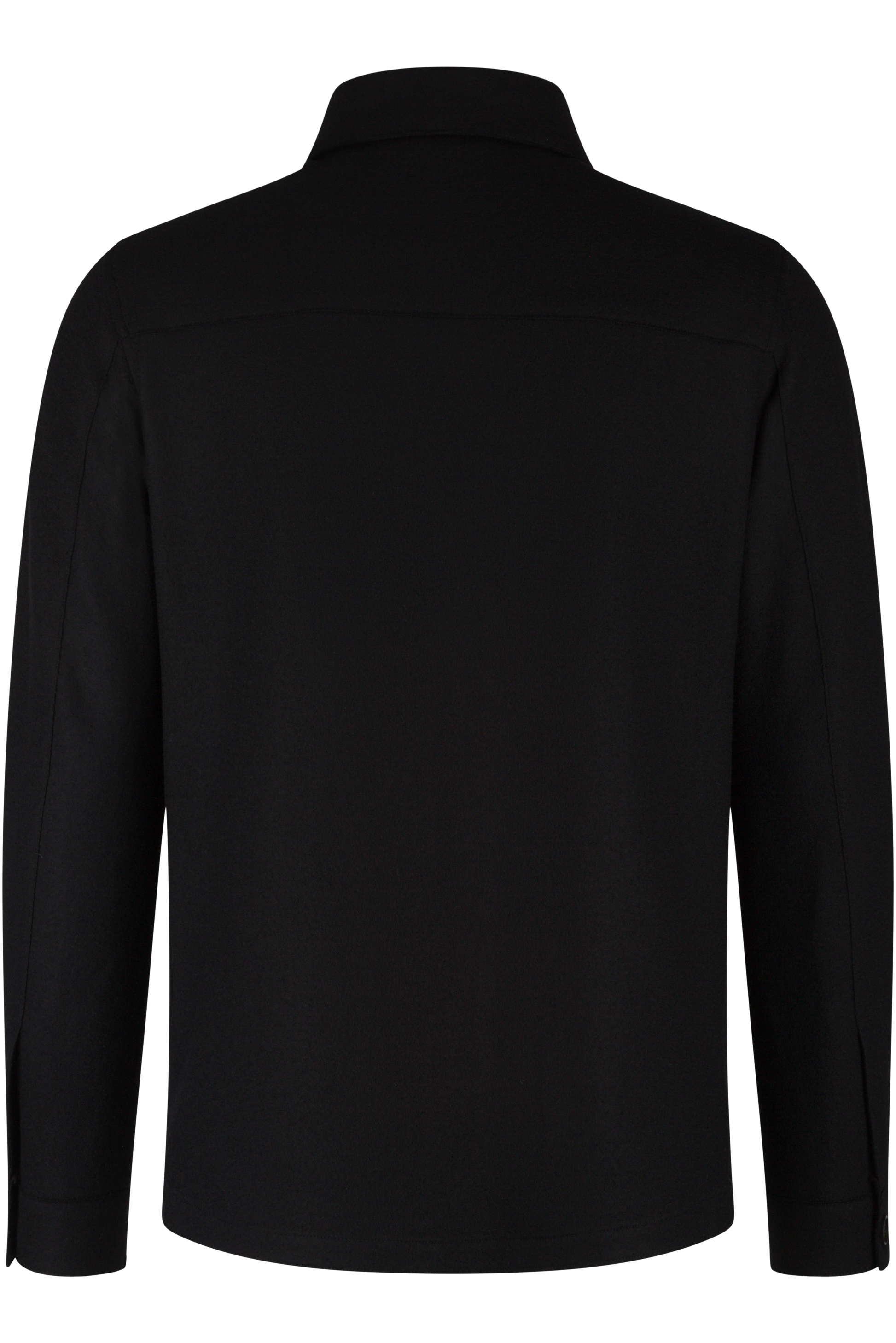 Overshirt van wol en cashmere | Zwart
