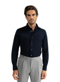 Shirt van katoen | MODEL | FULL_WIDTH | BLUE NAVY