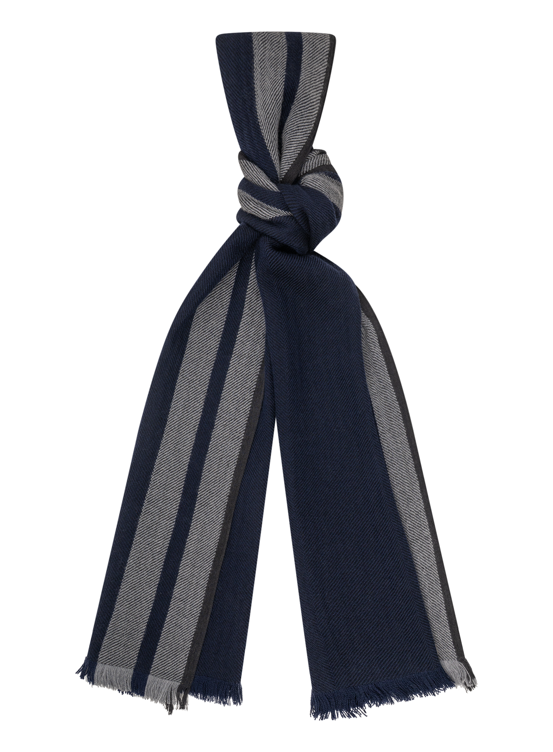 Shawl van wol | BLUE NAVY
