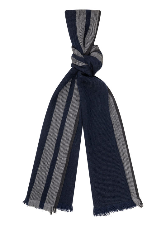Shawl van wol | BLUE NAVY