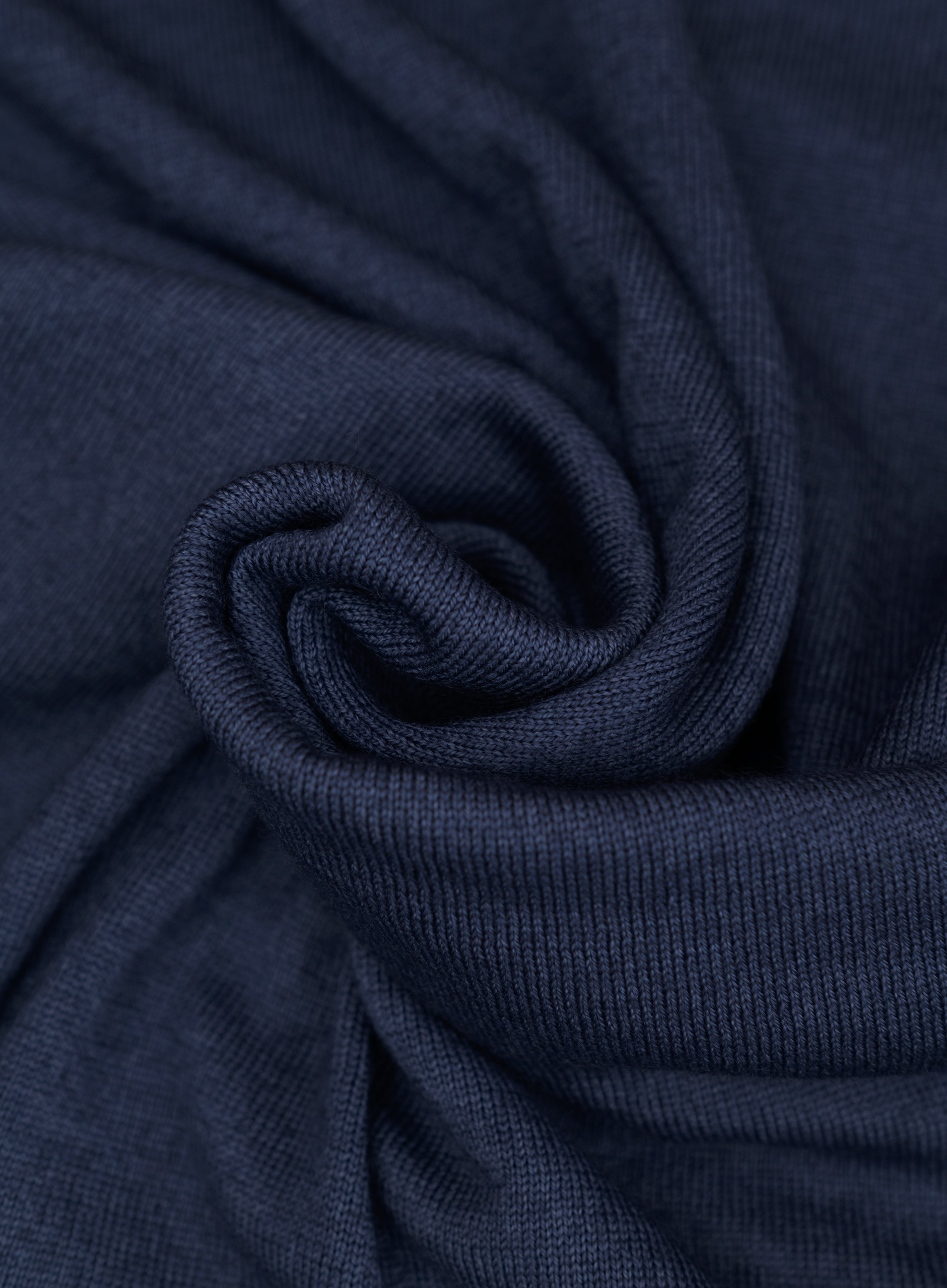 Longsleeve polo van wol | FULL_WIDTH | JEANS BLAUW