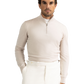Half-zip trui van wol | L.BEIGE