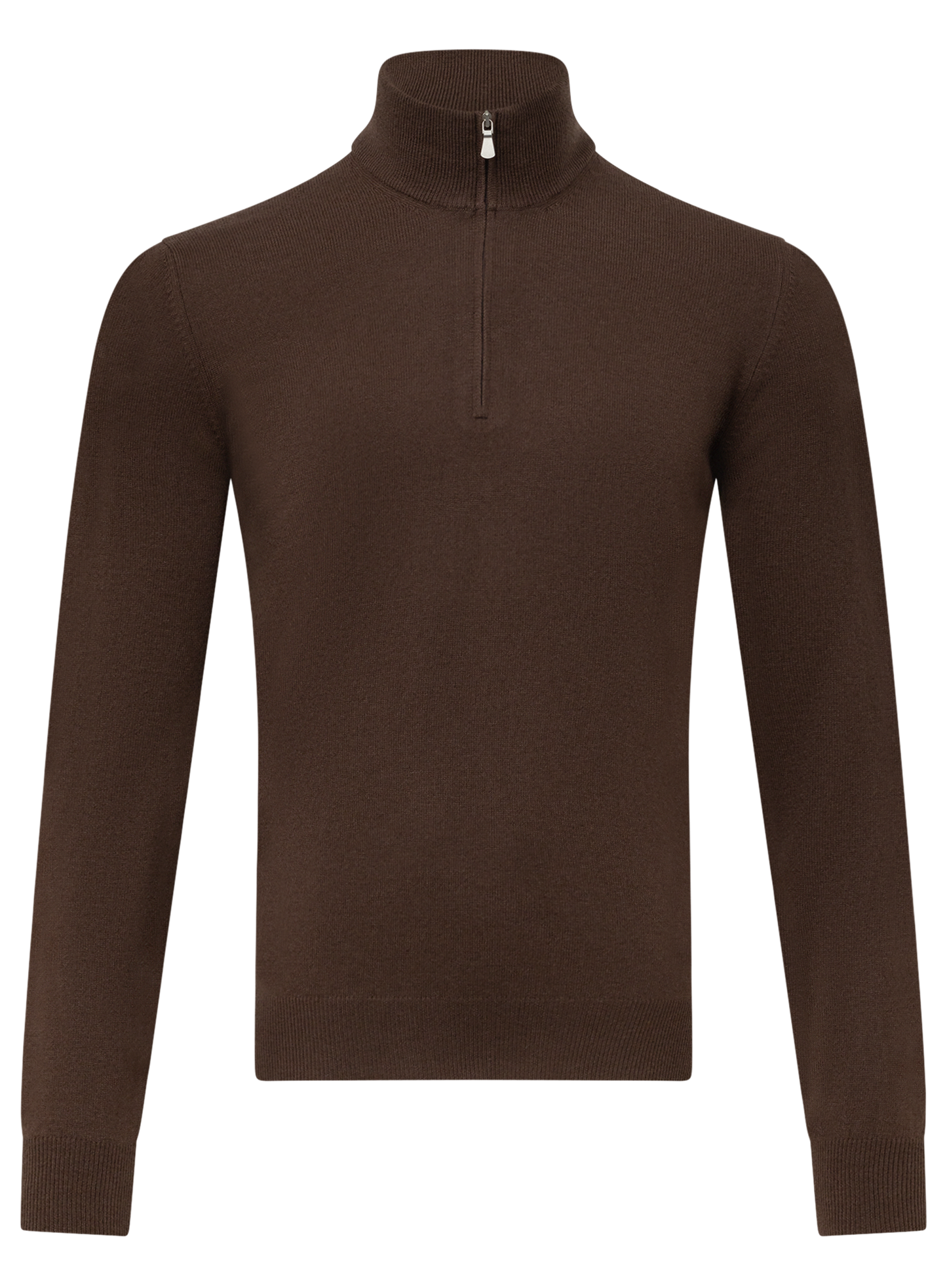 Half-zip trui van wol | D.Bruin