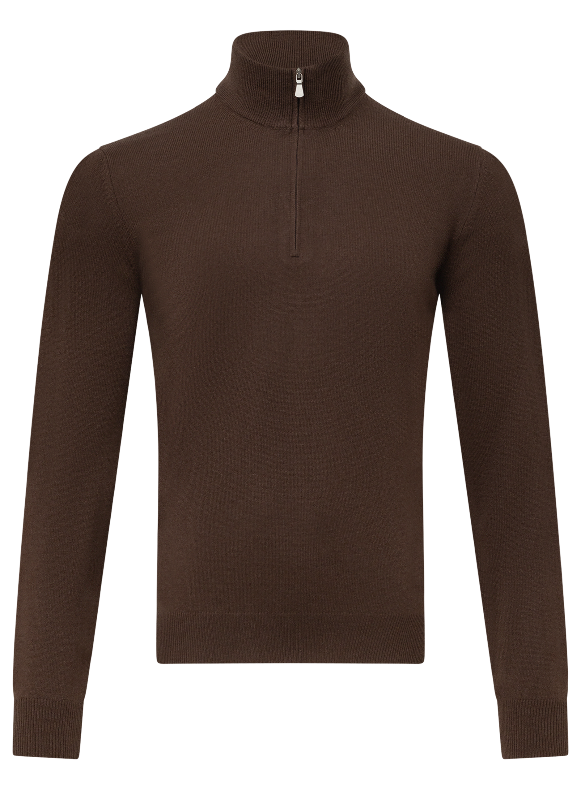 Half-zip trui van wol | D.Bruin