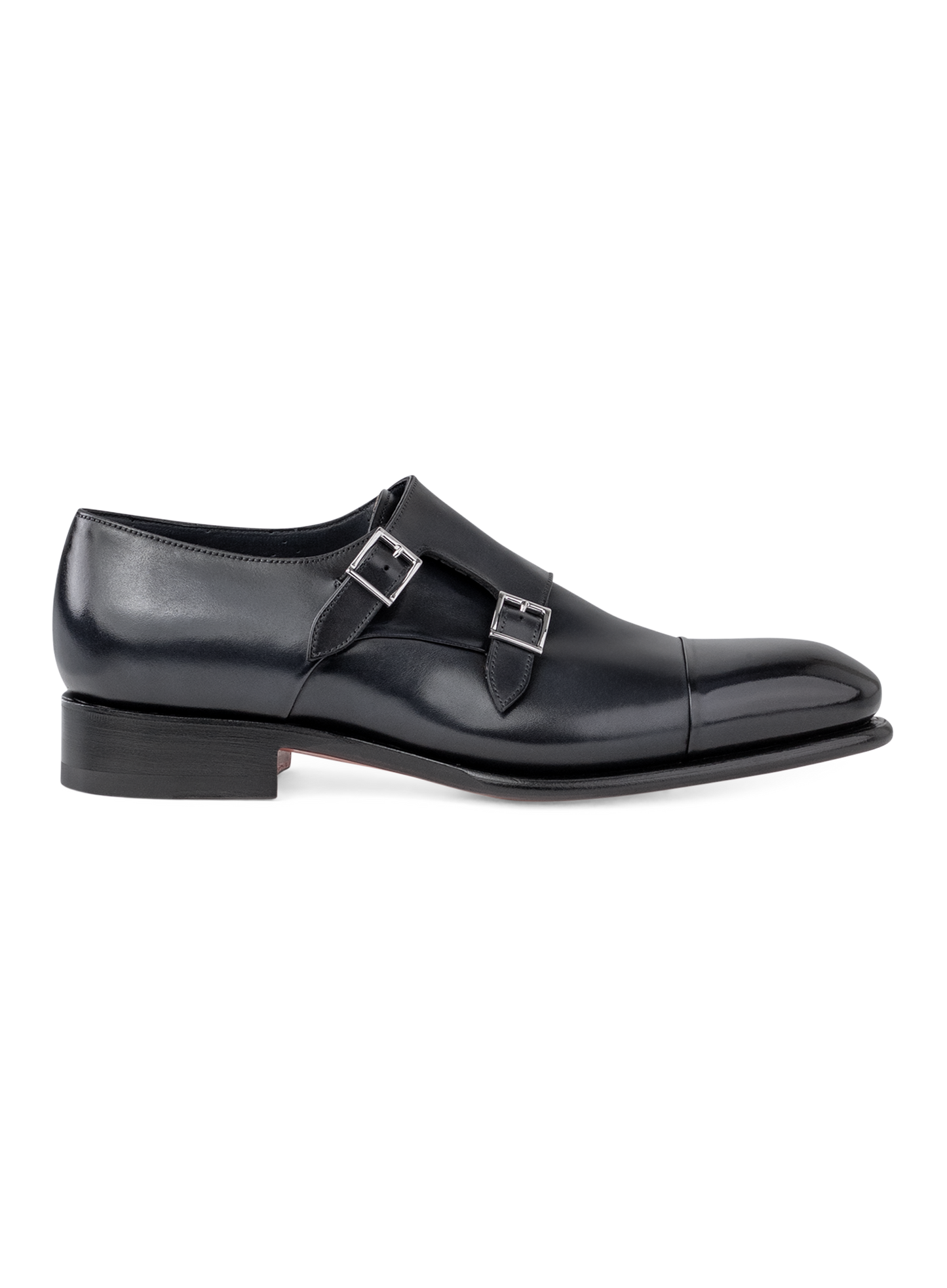 Carter dubbele gespschoenen van leer | D.blauw